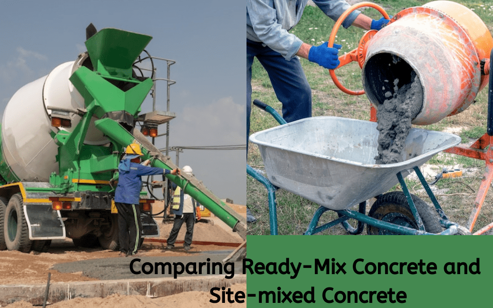 Comparing ready-mix concrete and site-mixed concrete