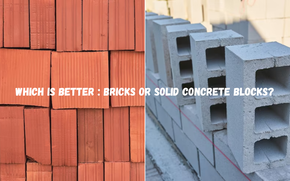 Which is better : bricks or solid concrete blocks?
